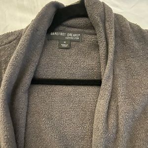 Barefoot Dreams Gray Fuzzy Sweater